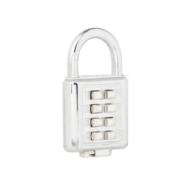 Lock C27C35 Candado de combinación, cromo brillante, 35 mm