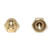1/4-20 Acorn Cap Nuts Solid Brass (25 Pieces)
