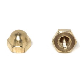 1/4-20 Acorn Cap Nuts Solid Brass (25 Pieces)