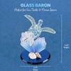Glass Baron Sea Turtle with Blue Coral Figurine