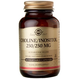 Solgar Choline/Inositol 250/250 mg Vegetable Capsules - 50 Vegicaps