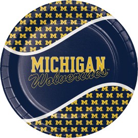 Creative Converting University of Michigan Paper Plates, 24 ct