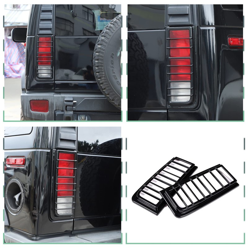 PIUGILH ABS Rear Tail Light Guards Cover Fit Hummer H2