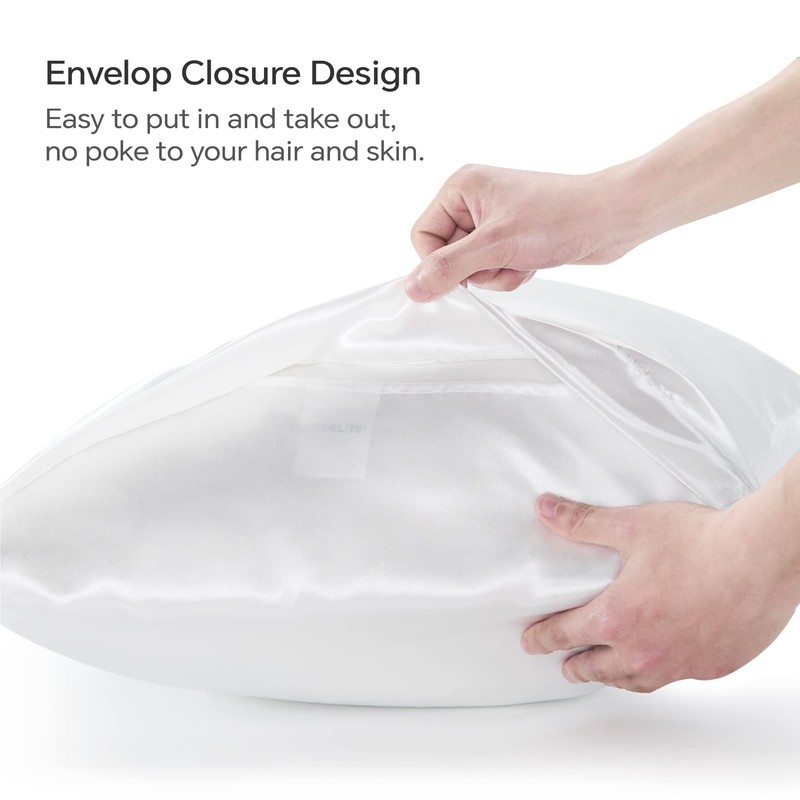 BEDELITE Satin Body Pillow Cover, Super Soft and Cooling Body