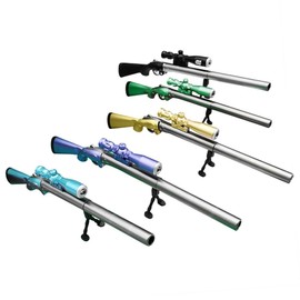 Tumnea Gel Pens 0.5 mm Pistol Shape Gel Pens Quick Drying Liquid Ink Writing Notes Signature and Office Signatures