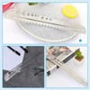 RICISUNG Circular Ruler, Metal Ruler, Multi-functional Ruler, Straight Ruler, Angle