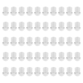 Pdflie in Ear Acoustic Coil Tube Earpiece Tips Replacement for Two Way Radio Walkie Talkie Headset (White,Large,50Pack)