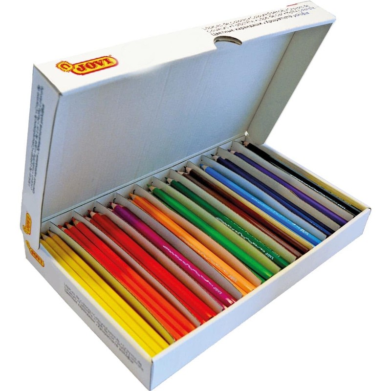 Jovi – Economic with 144 Pencils Wooden Box, Assorted Colours