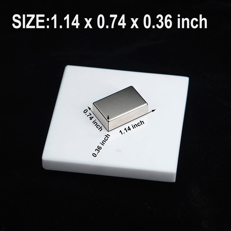 Realth Magnets Magnets Rectangular Neodymium Magnet 28mm*18mm*9mm 5 Pack for