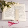 84 Pcs Wooden Blank Bookmarks with String, 42 Pcs Unfinished