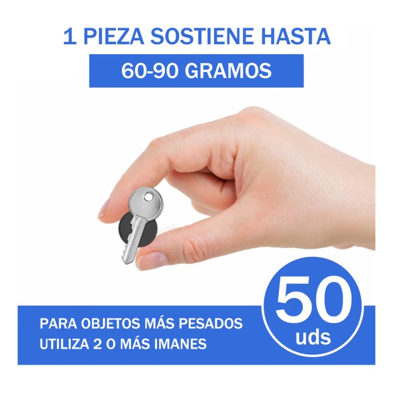 50 Imanes Adhesivos Cerámica,redondos Planos 25mm Adhesivos