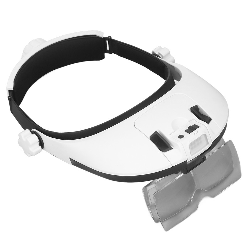 Head Magnifier Rechargeable Magnifying Glasses LED with 5pcs Eyeglass for