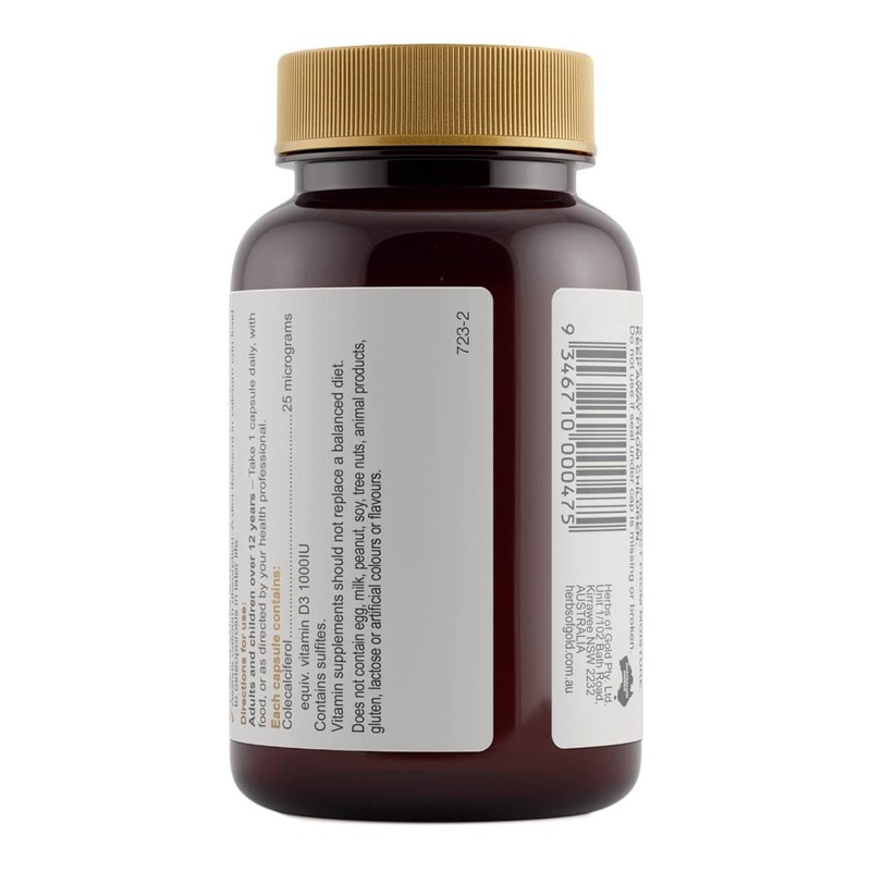 Herbs of Gold Vitamin D3 1000 - 240 Capsules, 240