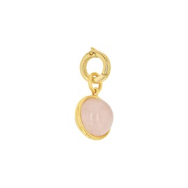 Amor 925 Sterling Silver Charm Pendant for Women Gold Plated Gift for Girlfriend and Wife Partially with Gemstone/Pearl Comes in Jewellery Box, Sterling Silver, Quartz