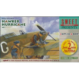 Sweet 1/144 Hurricane faburikkuuxingu Plastic Model Kit 2 Machine Set 14102
