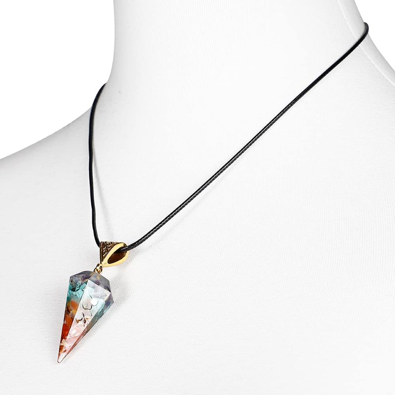 BIRLD Orgonite Natural Stone Necklace, Healing, Purification, Power Stone, Love