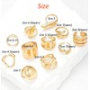 11pcs Gold Chunky Rings Set for Women 14K Gold Plated