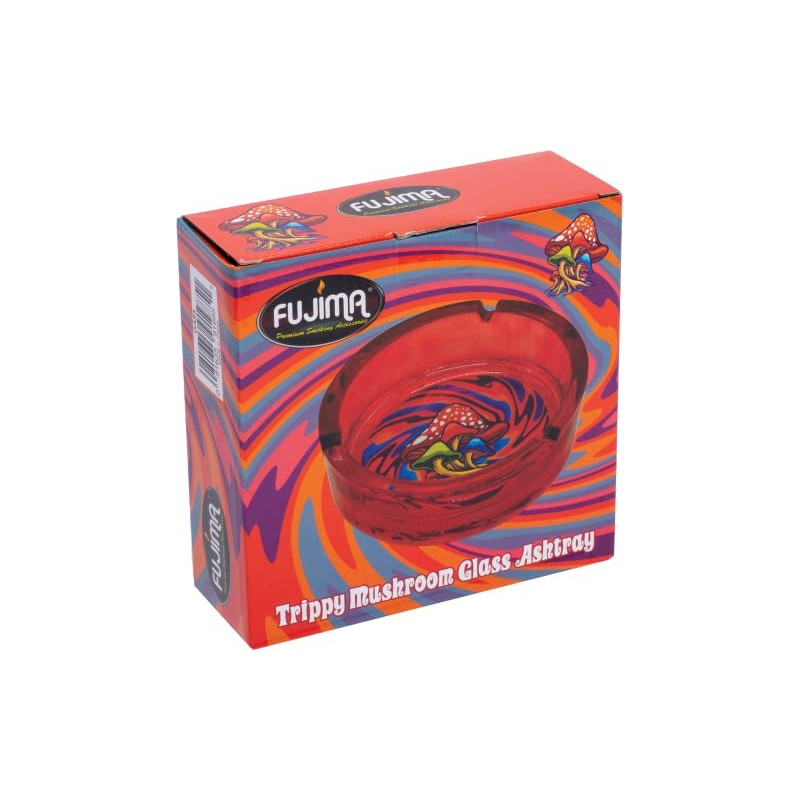 Fujima Trippy Mushroom Glass Ashtray - 6.25"