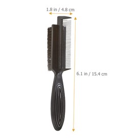 WOONEKY 2pcs Double Sided Bristle Hair Brushes for Styling Volume Handheld Cleaning Comb for Salon Home Use Non Damaging Design for Easy Control