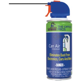 Can Air, Compressed Canned Air, Air Duster, Disposable Electronic Keyboard Cleaner, Cleans Hard to Reach Spaces - 3.5oz Can - 2 Cans