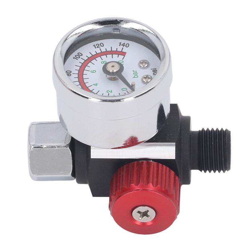 Spray Gun Air Pressure Regulator Aluminum Alloy High Accuracy Adjustment