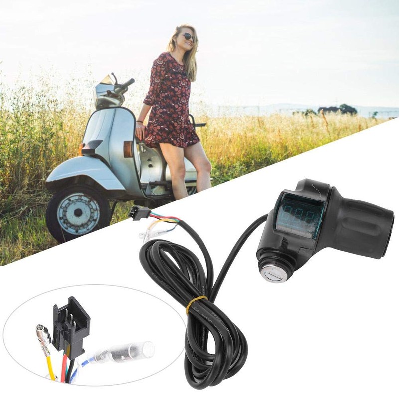 Alomejor Electric Scooter Throttle, Ambidextrous Thumb Control Assembly for Commuters