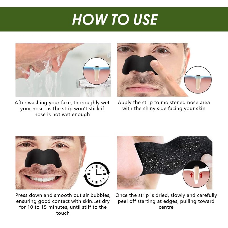 YANINEE 50PCS Mitesser Nase Pore Strips Nntfernen, Mitesserentferner Stripes für