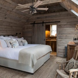 Prominence Home 50745-01 Lincoln Woods Farmhouse Ceiling Fan (3 Speed Remote), 52", Barnwood/Tumbleweed, Aged Bronze