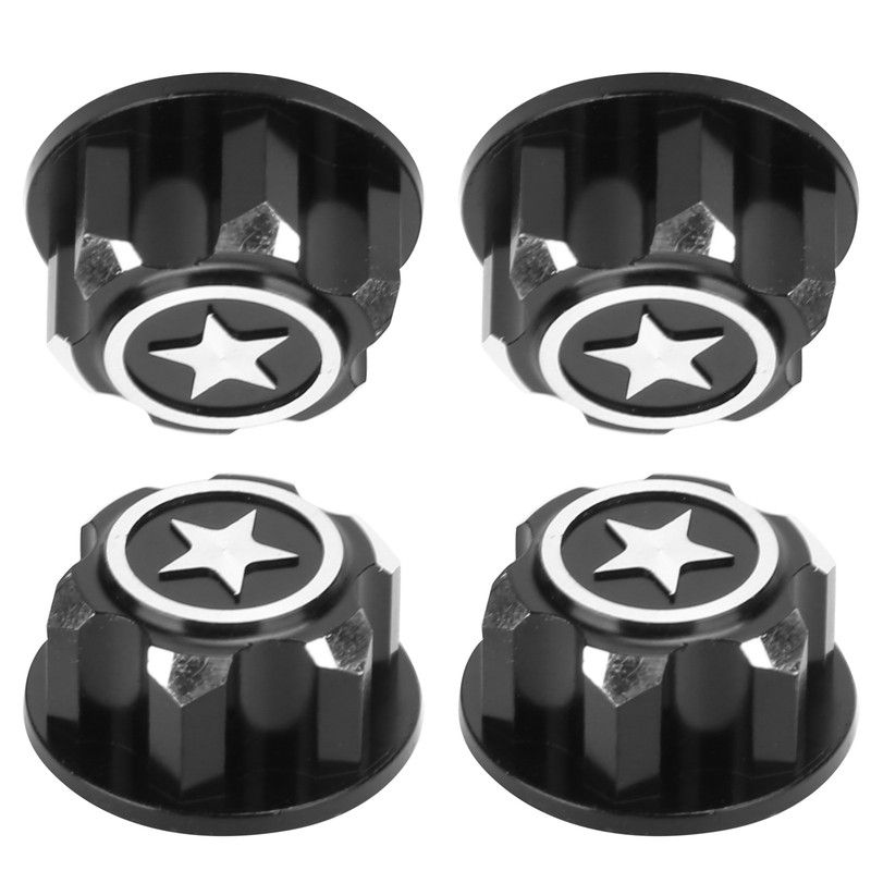 4pcs Aluminum Alloy Wheel Hub Cap Cover Accessory Fit for
