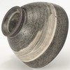 Marui Pottery MR-3-3493 Shigaraki Pottery Hechimon Rice Bowl, Pottery, Kuroiso