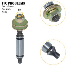 BOSFLAG 2 Pack W10359272 dryer rear drum support roller shaft Replaces 1878663 3387707 3399509 shaft 8575325 rear drum roller shaft ap6020389, whirlpool ps11753708, wpW10359272 dryer drum roller axle