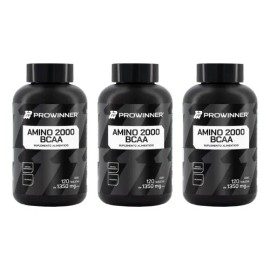 Kit 3 Piezas Amino 2000 Bcaa 120 Tabs Sabor Sin sabor                                                                                                 