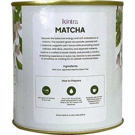 Kintra Foods Matcha Green Tea 100% Japanese Green Tea Powder 110g