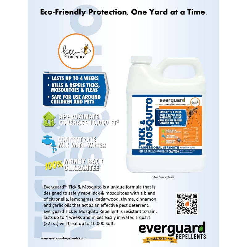 Everguard ADPTM32C Concentrated Tick and Mosquito Repellent