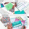 GoGirl Budget Book – Undated Colorful Monthly Financial Planner Organizer.