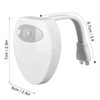 Hilitand Toilet Light, Motion Sensor Dual LED Ceramic Texture Toilet