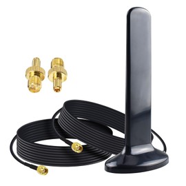 YILIANDUO 4G 5G WiFi Antenna 10dBi Omnidirectional Magnetic Base LTE Antenna with Dual RP-SMA Adapter Cable 2M + TS9 Adapters for Indoor Outdoor 3G/4G/5G/GSM/GPRS Router Iot Gateway Smart Home