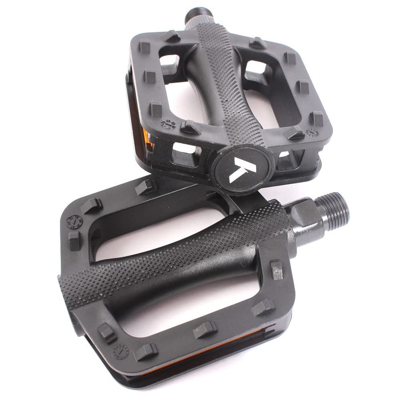 KHE BMX Kids Pedals PVC Black 1/2 Inch CrMo Axle