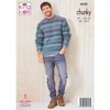 King Cole Chunky Knitting Pattern Mens Sweaters 2 Designs (6242)