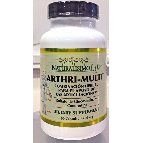 New Arthri-Multi 90 Capsulas 750mg Sulfato de Glucosamina Condroitina Arthritis 