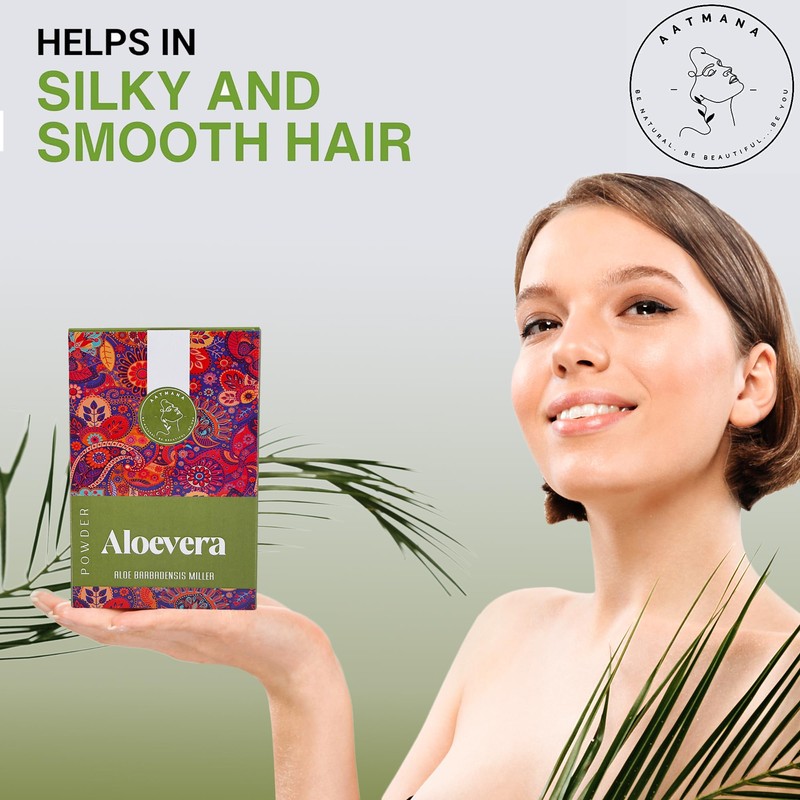 AATMANA Aloe Vera Powder| Face Pack & Face Mask |