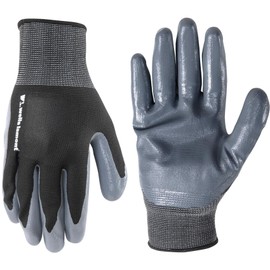Wells Lamont Men's Coated Grip Work Gloves, Nitrile Coating, X-Large (546XL) , Grey