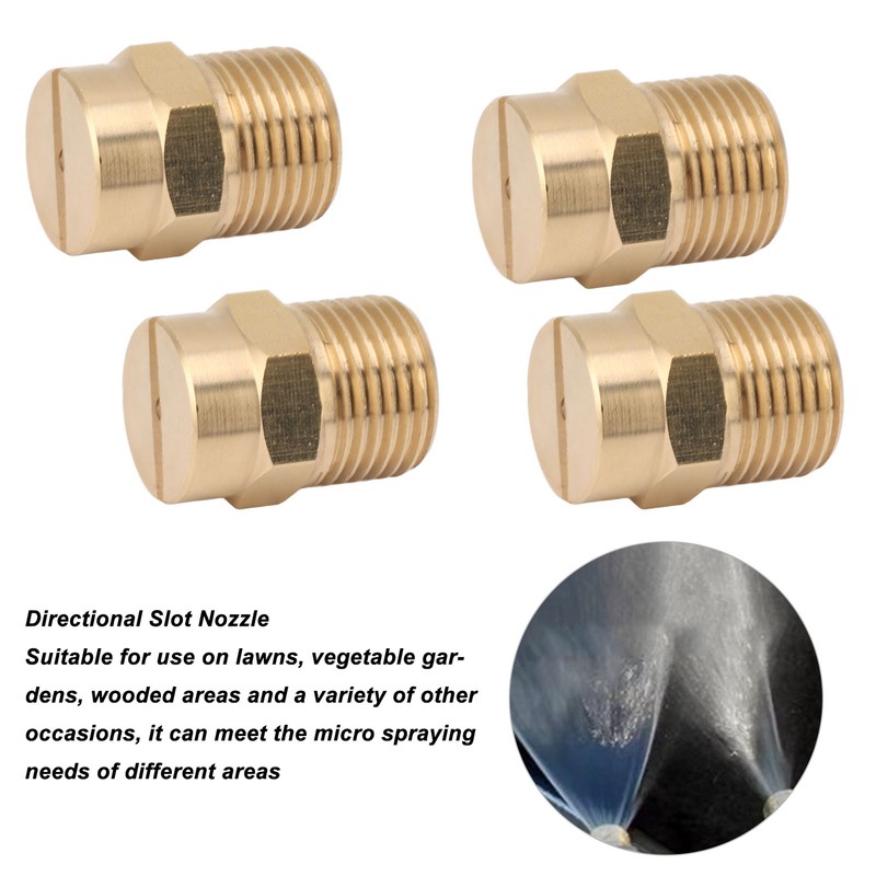 10PCS Directional Slot Nozzle Brass Cooling Misting Rustproof Heat Resistant