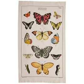 Cavallini Papers Vintage Butterflies Cotton Tea Towel