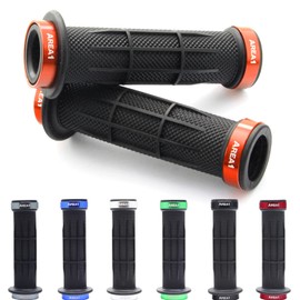 Area1 Lenkergriffe Motorrad Griffe für XT 1200ZE Super Ténéré XT 900 600 XT 125, R XTZ TDM 850 900 Tenere XV 535 750 XV 1100 1300 XV 1600 1700 XVS Dragster XVZ (Stripe,Orange,22/24/25mm)