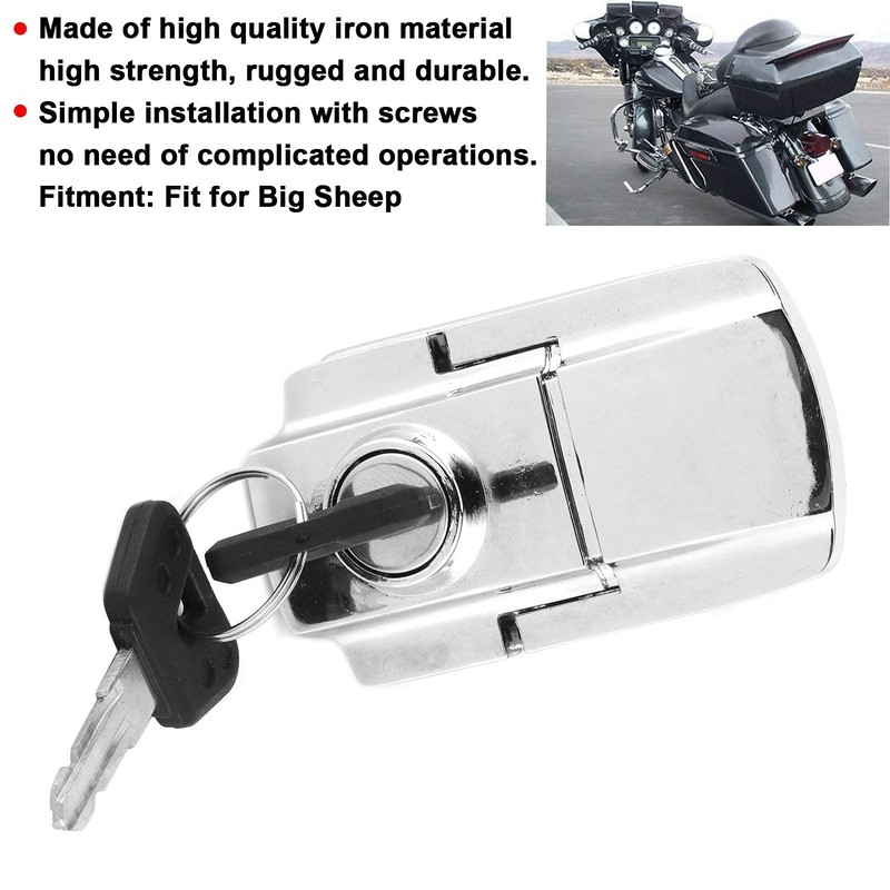 Motorcycle Trunk Lock Iron Trunk Lock Spring Toggle Latch Hasp