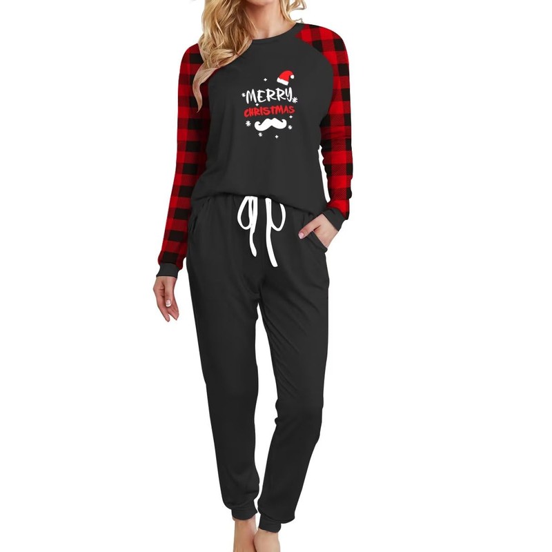 Christmas Pajamas for Women Jogger Outfit Set Christmas Shirts Tops