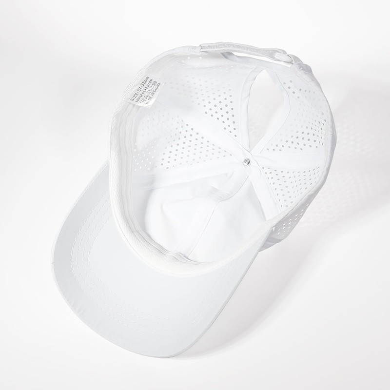 Gisdanchz Women's Vertical Ponytail Cap, Adjustable, Lightweight, Breathable, Perforated Summer