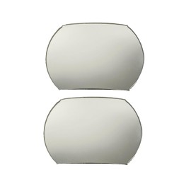 2 Pack Large Convex Blind Spot Mirror 4" H X 5.5" W Compatible with Trucks, Boats, and Cars