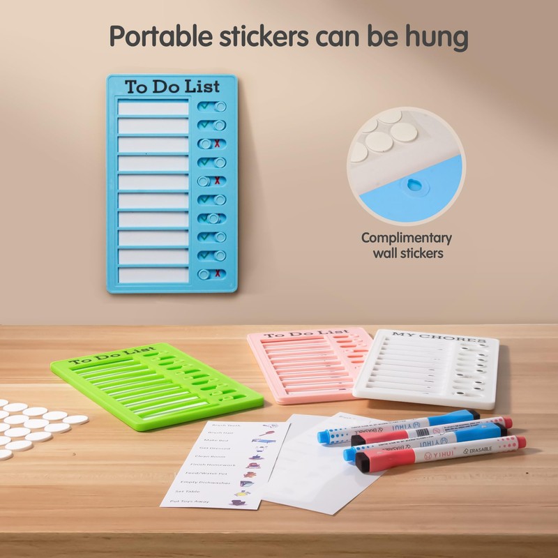Chore Chart Board for Kids with Adhesive Pads,Kids ADHD to